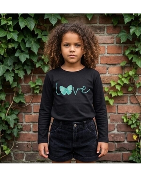 Girls Full Sleeve Cotton Graphic T-Shirt