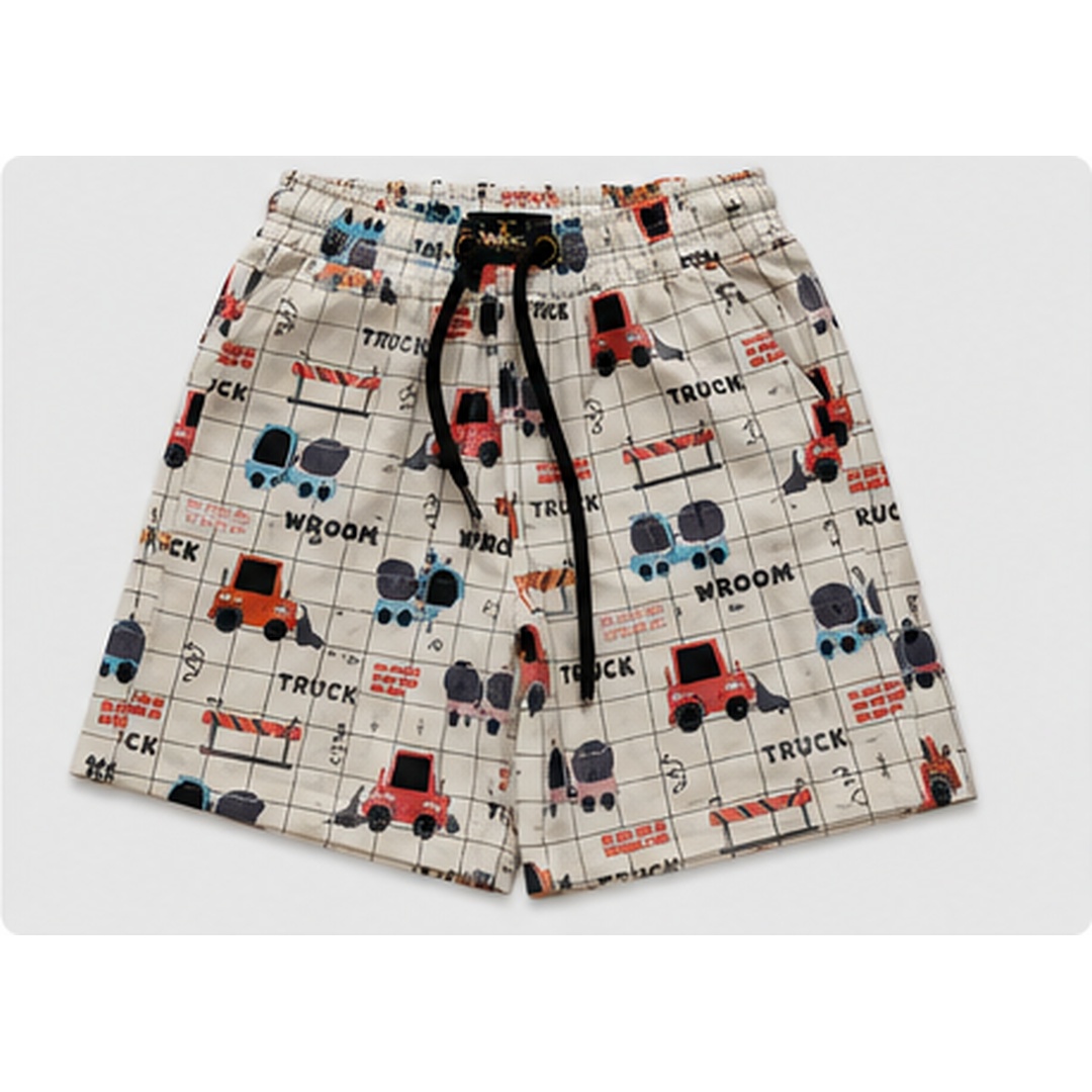 Boys Truck Print Premium 3-Piece Cotton Co-ord Set - Image 6