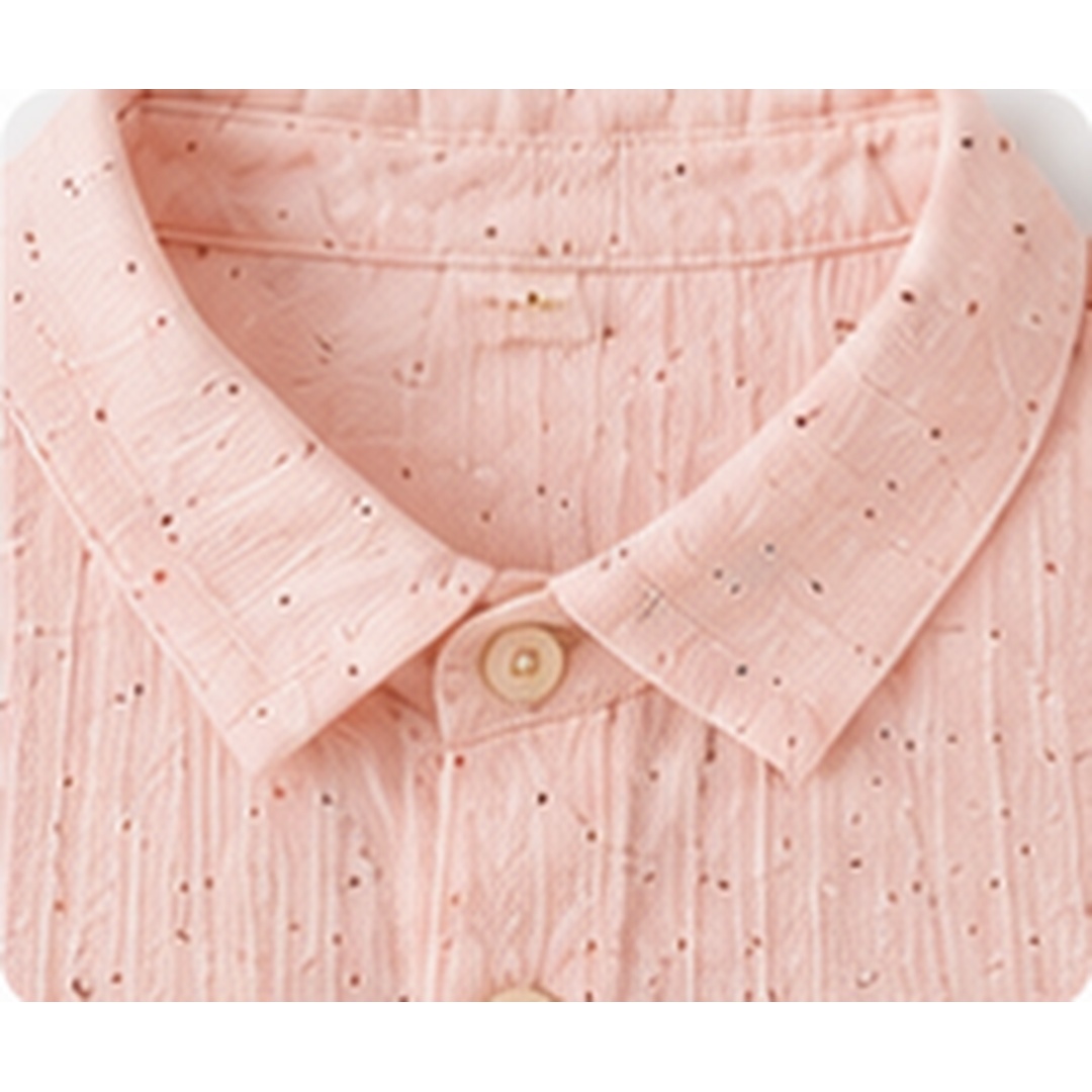 Girls Premium Peach Cotton 3-Piece Co-ord Set - Image 7