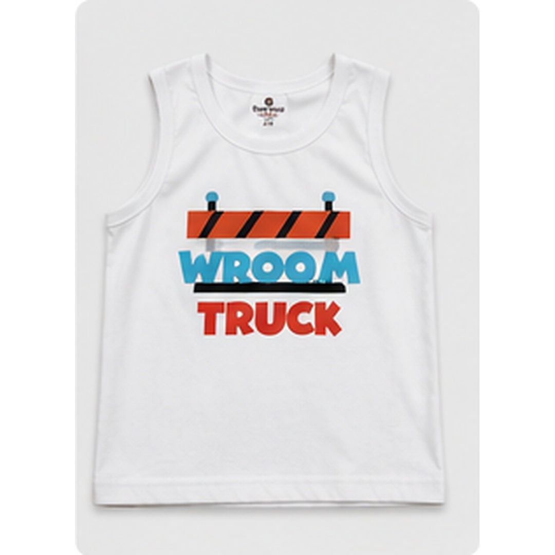 Boys Truck Print Premium 3-Piece Cotton Co-ord Set - Image 8
