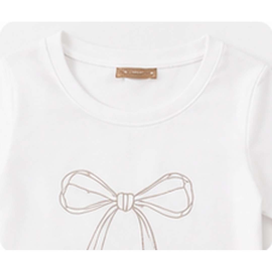 Girls Premium Peach Cotton 3-Piece Co-ord Set - Image 2