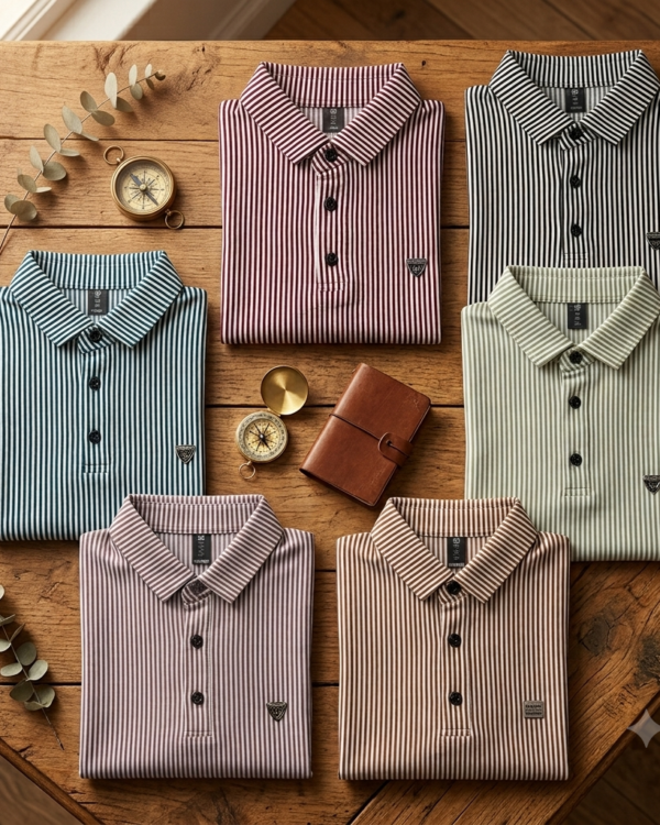 Striped Polo T-Shirt